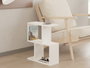 Hanah Home Zet Mesa Auxiliar de 2 Niveles Blanca